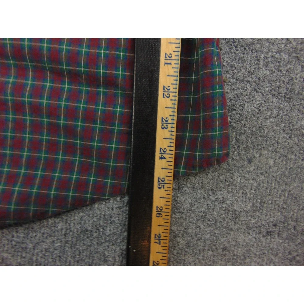 Polo Ralph Lauren Button Down Mens Large Plaid Red Green Preppy Heritage Shirt